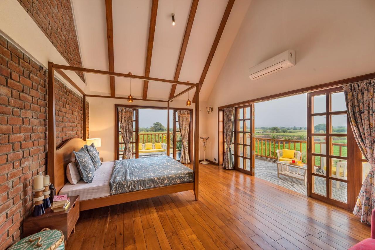 Saffronstays Happy Fields, Pune - Luxury Farmstay With Farm To Table Food Exteriör bild